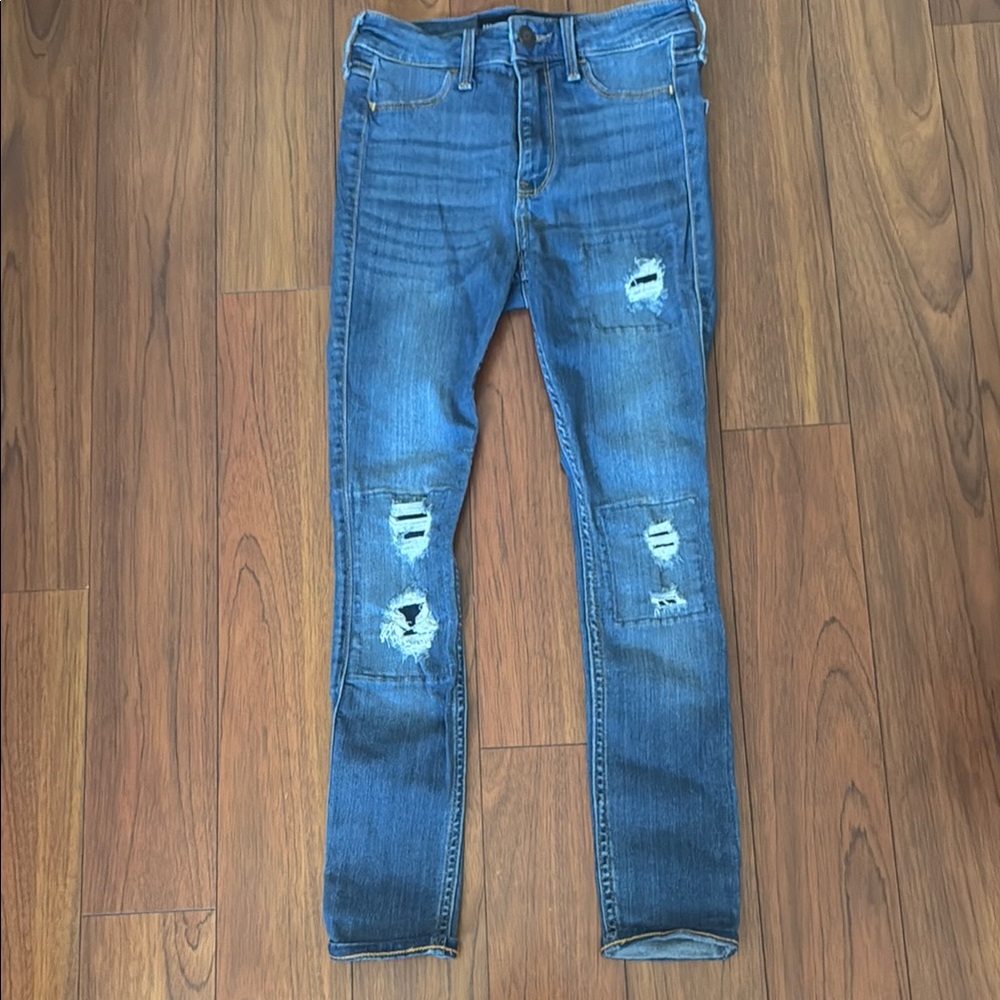 Hollister Kids Blue Distressed Jeans